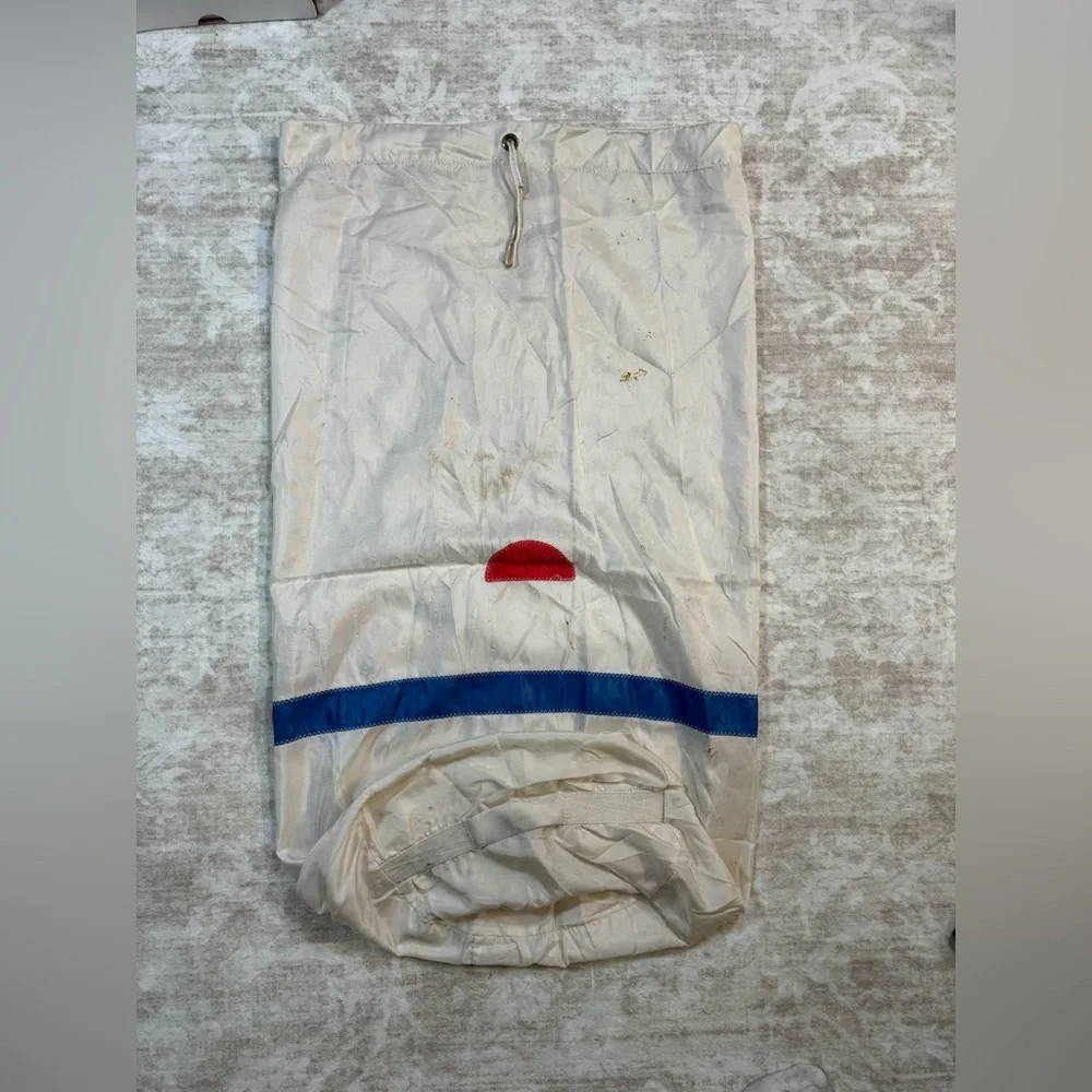 Vintage Sail Bag City Island‎ NY Appleton Sailmakers Nautical Storage Sack